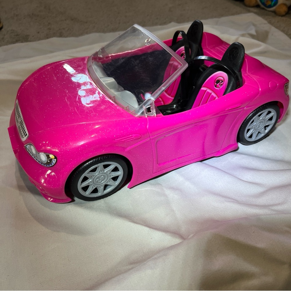 Mattel Barbie Pink Convertible Car Playset